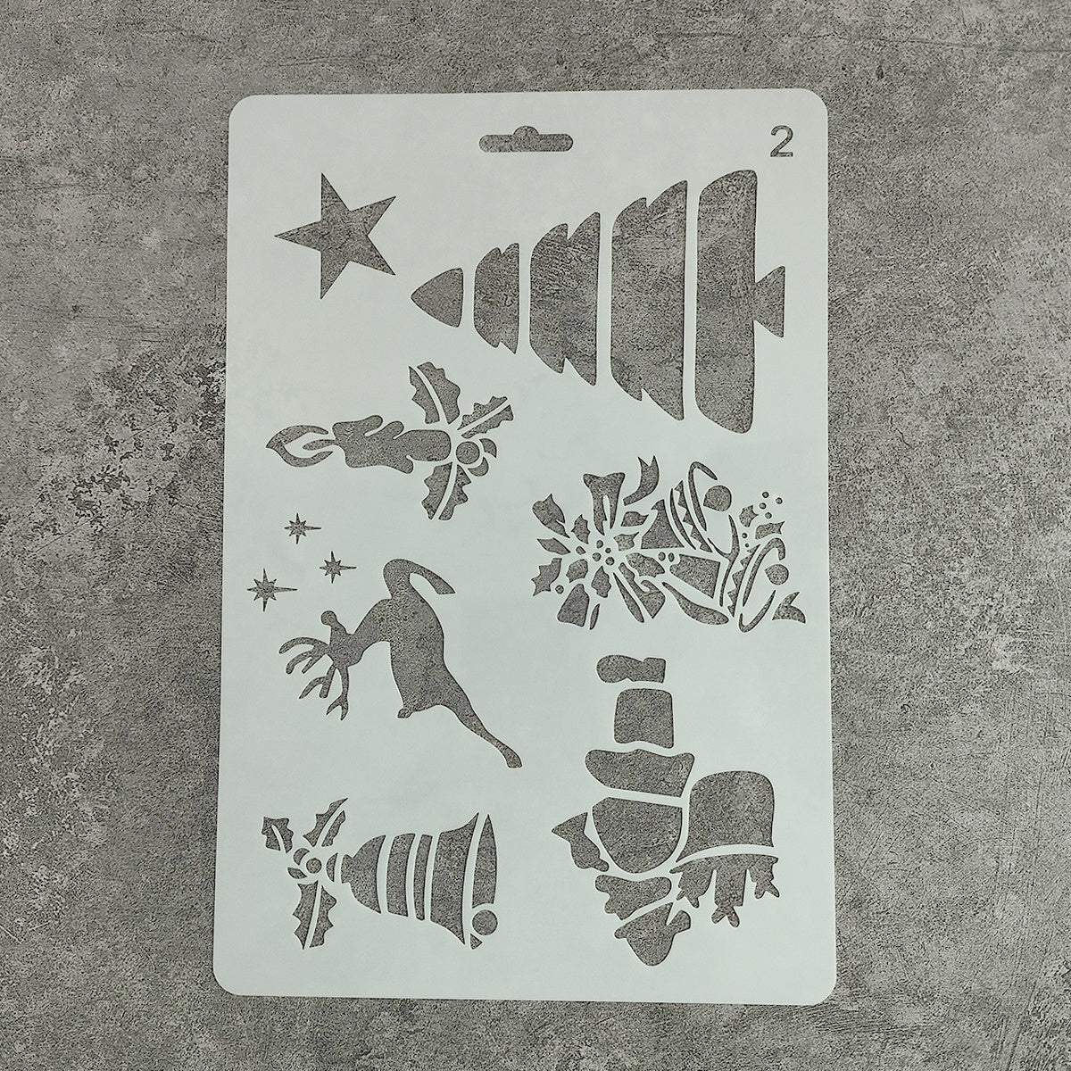 Christmas Lace Ruler Diy Photo Album Material Painting Stencil Hand Account Tool