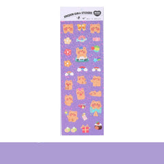 Cute Cartoon Animals Ribbon Sticker Set