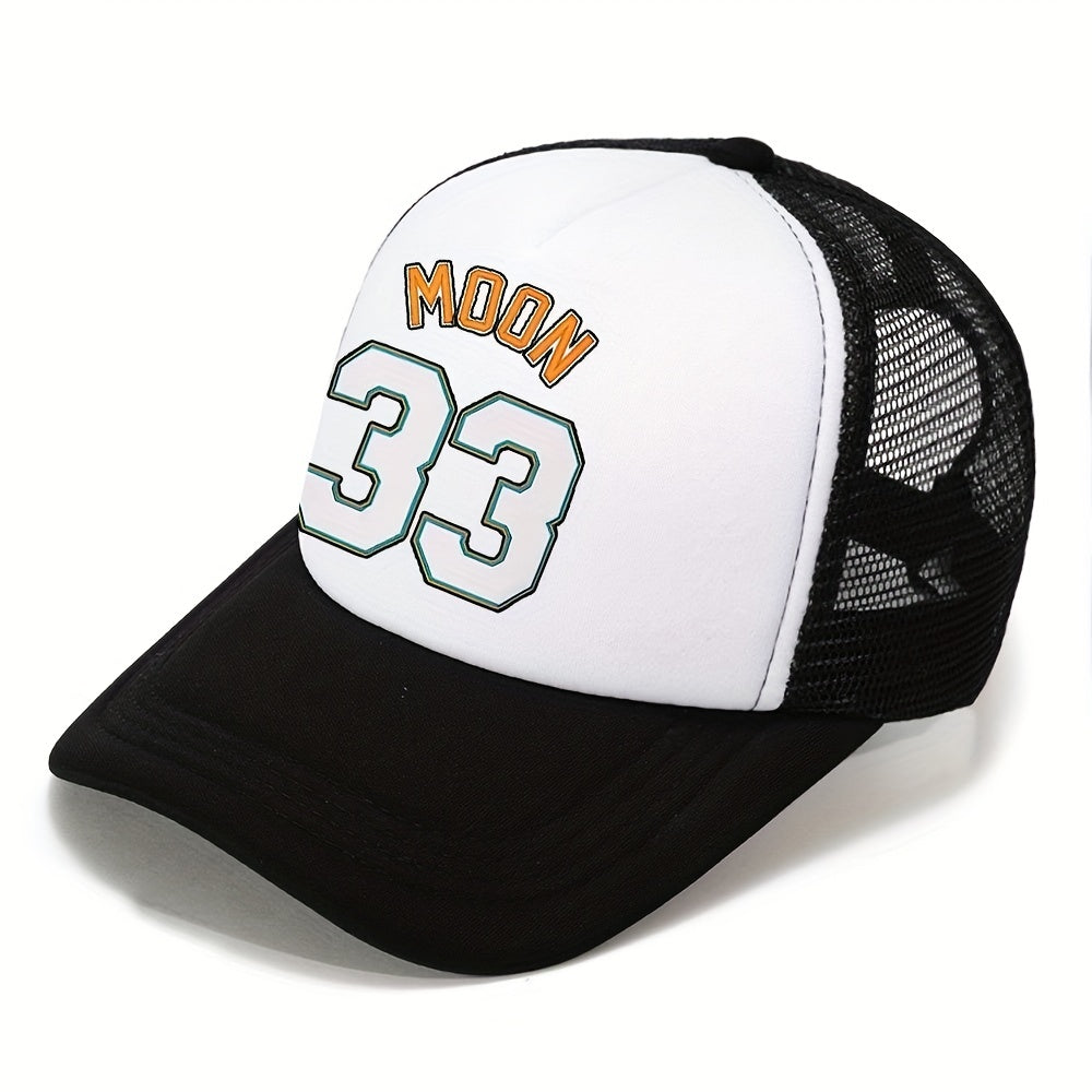 Unisex Moon Print Baseball Cap Sunshade Adjustable Outdoor Sport Hat