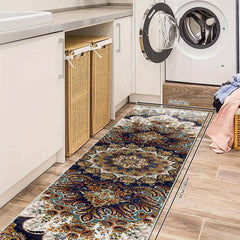Vintage Boho Runner Rugs Medallion Laundry Kitchen Mat Non Slip