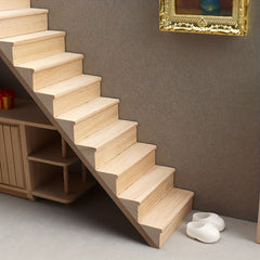 Mini Railless Stairs Doll House Decoration