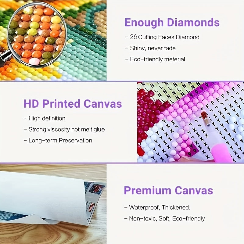 Dragon Baby Diamond Painting Tools - 5D DIY Round Full Diamond Kit