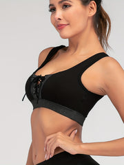 Colorblock Scoop Sports Bra Running Tank Bra