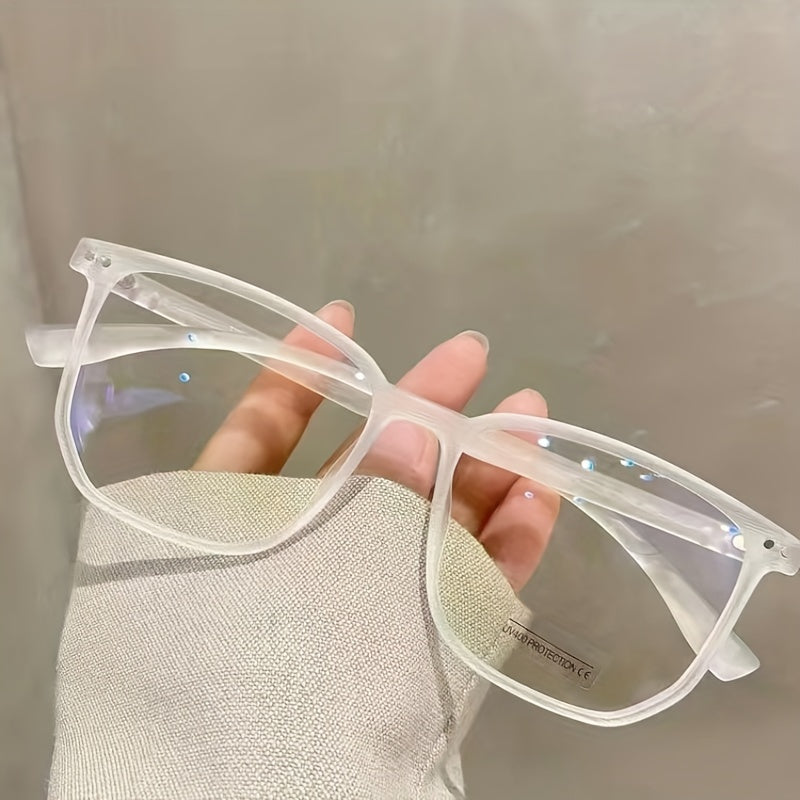 Men's Wooden Frame Glasses Retro Anti Light Reading Casual Eyeglasses