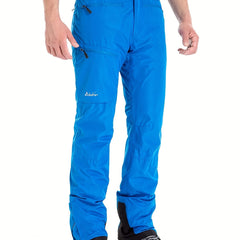 Men's Thermal Ski Pants Windproof Thick With Zippered Pockets