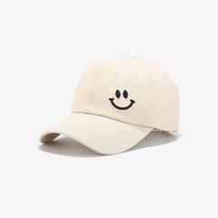 Youth Men's Smiling Face Pattern Sunscreen Baseball Cap