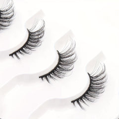 5 pairs of European & American half eye false lashes 3D thick curl