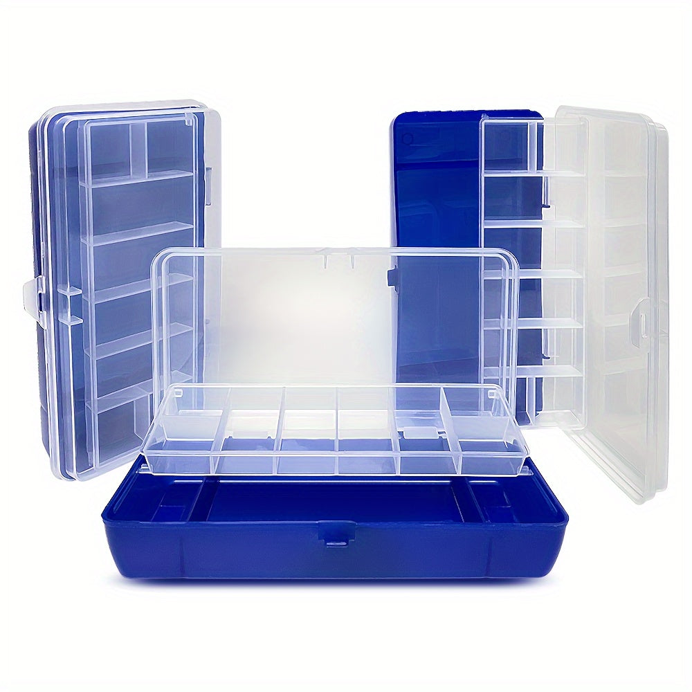 1pc Double Layers Parts Box Tool Box Plastic Household Screw Box