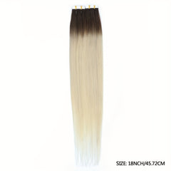 20pcs Ombre Tape In Human Hair Extensions Seamless Straight