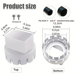 Upgrade Your Rain Gutter System w/ 1pc Downspout Adapter Drain Fittings