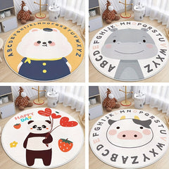 Kids Cartoon Carpet Soft Wool Crawling Mat