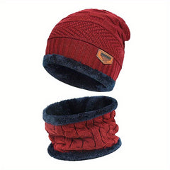 Kids Winter Hat & Scarf Set Plus Velvet Ear Protection