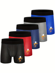 5pcs Boys Boxer Briefs Soft Comfortable Breathable Kids Clothes
