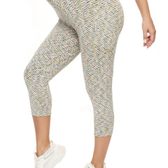 Honeycomb Yoga Leggings with Pockets, Butt Lifting Fitness Workouts