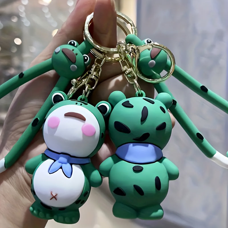 Cartoon Frog Silicone Doll Key Chain Keyring Pendant