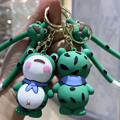 Cartoon Frog Silicone Doll Key Chain Keyring Pendant