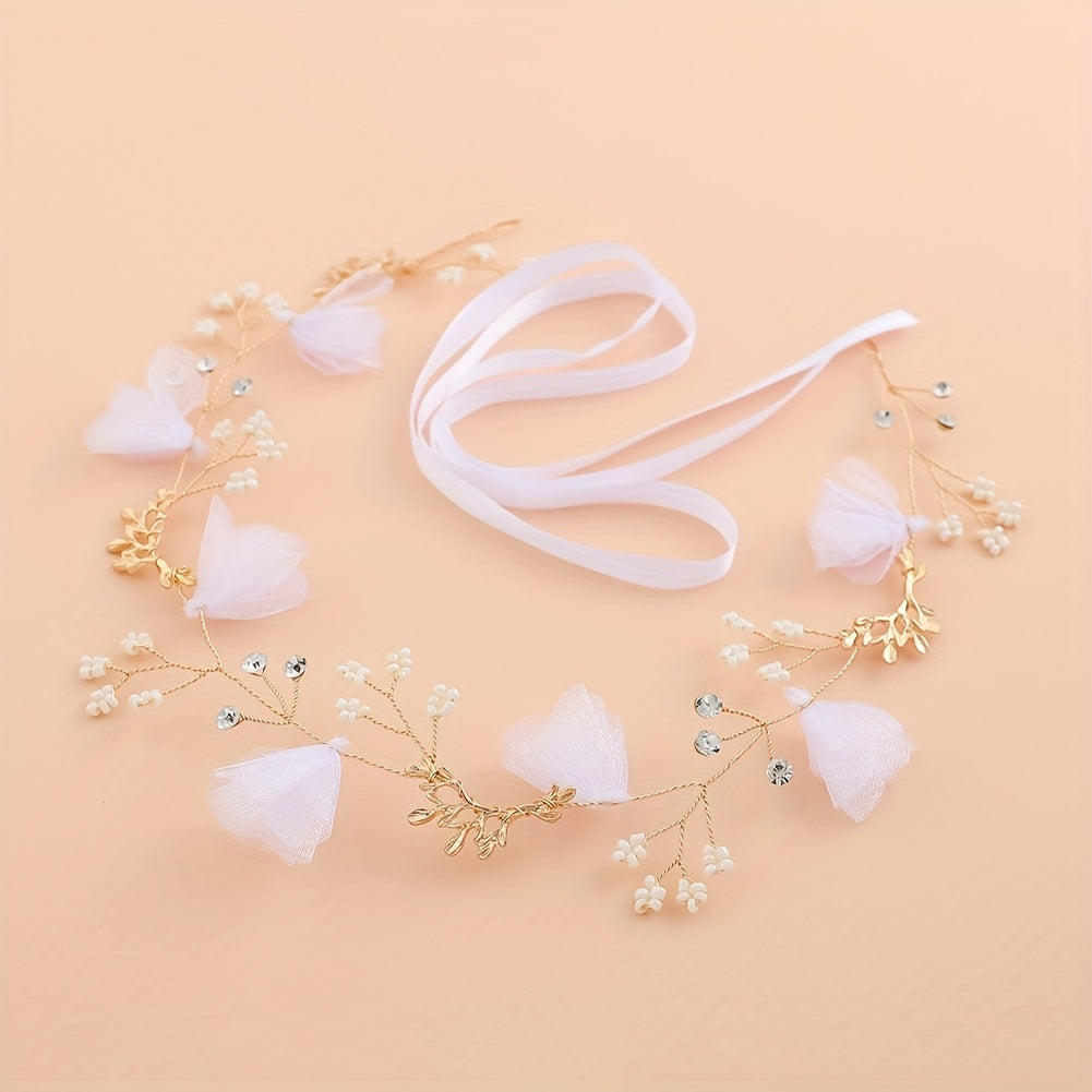 Bridal Hairband Fabric Flowers Headband Bridesmaid Children Wedding Headband