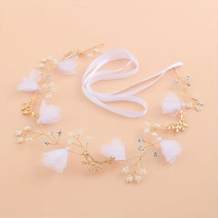 Bridal Hairband Fabric Flowers Headband Bridesmaid Children Wedding Headband