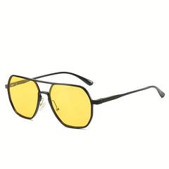 Men's Metal Frame Polarized Sunglasses UV Protection