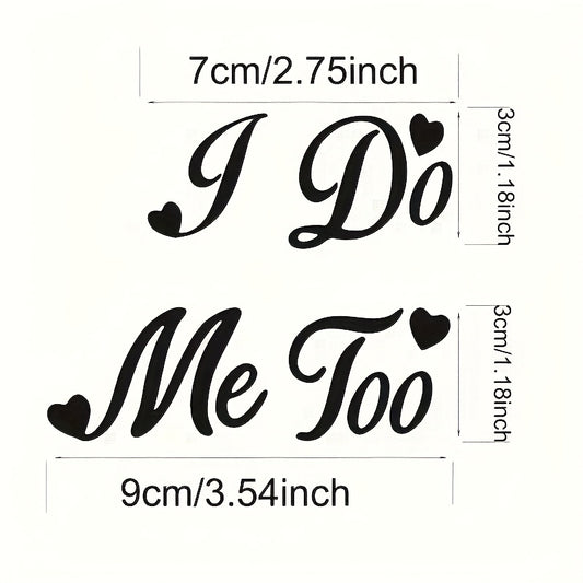Waterproof Wedding Sticker Set