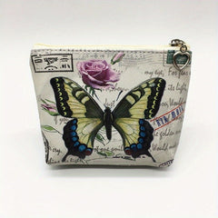 Retro Butterfly Coin Purse for Girls Small Storage Bag