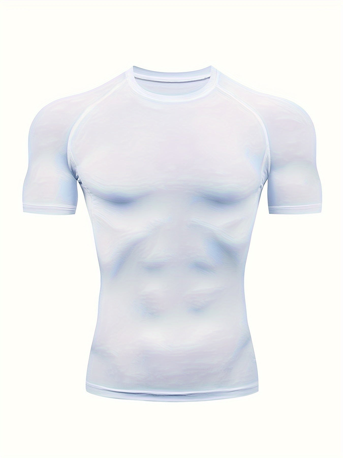 Men's Stretchy Sports Compression Tee for Fitness