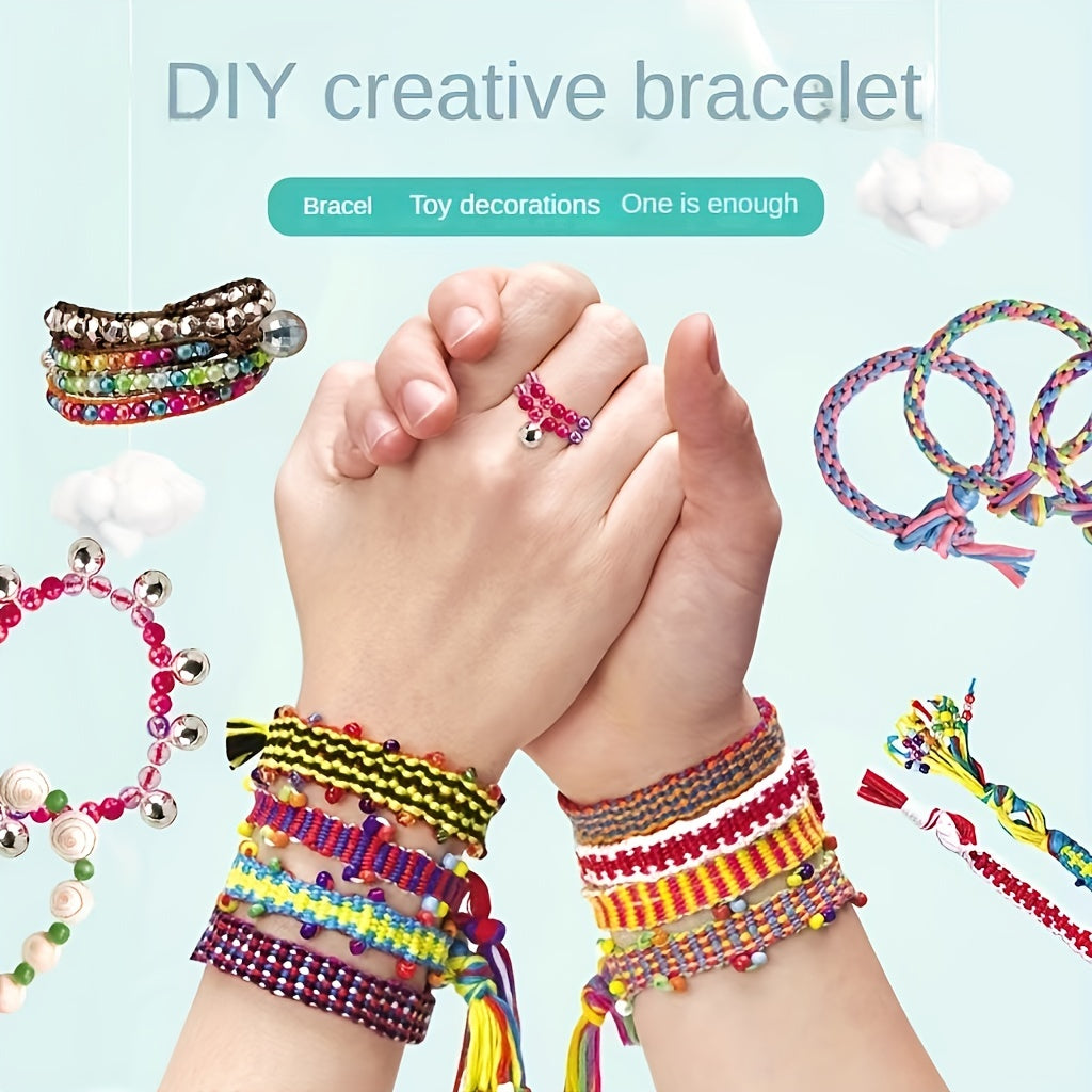 DIY Charm Bracelet Making Kit Beading Woven Bracelet Set
