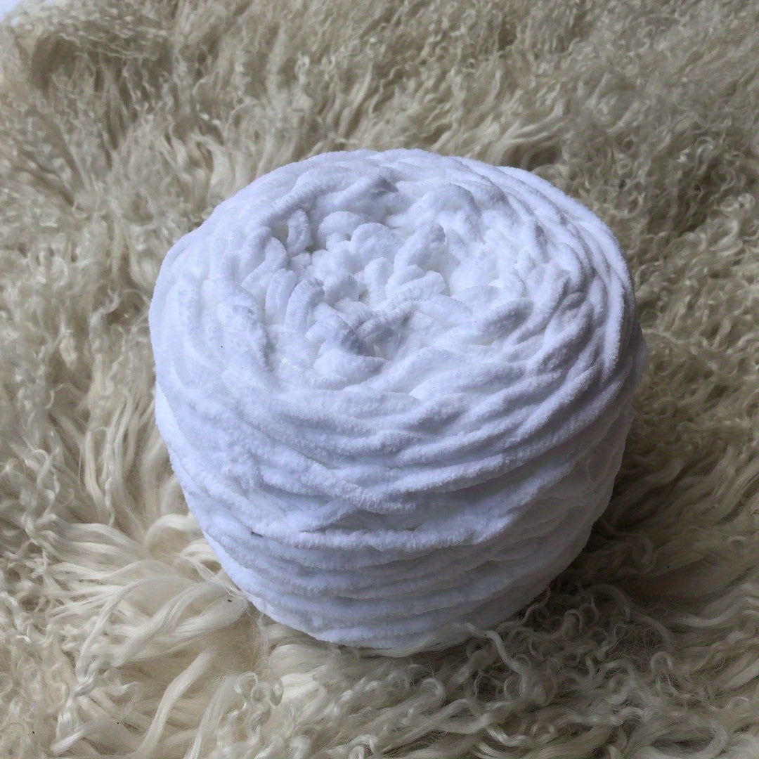 Ice Strips Yarn for DIY Handbag & Cushion - Single Thread Large Ball Polye