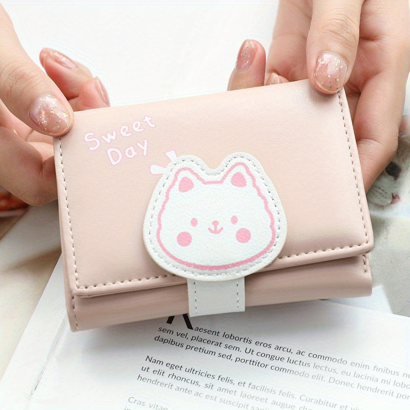 Cartoon Animal Wallet Small Card Holder Coin Purse for Girls