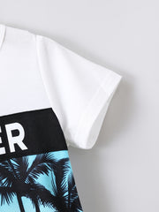 Boys Summer Outfit Shorts & T shirt Short Sleeves Crew Neck Casual Kids Clothes