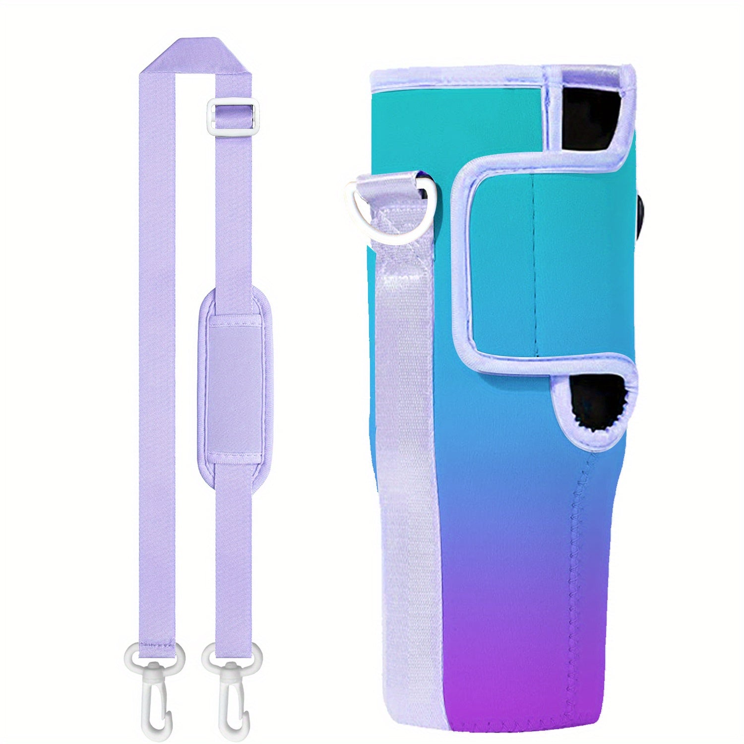 Water Bottle Cover Insulator Sleeve with Strap for Outdoor Sports