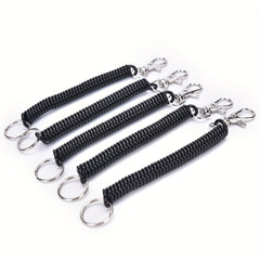 Telescopic Plastic Spring Lanyard Keychain