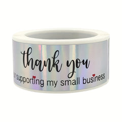 120pcs Rainbow Laser Thank You Stickers For Business