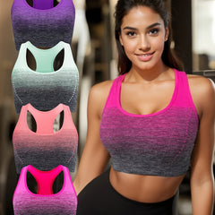 4pcs Racerback Sports Bra Round Neck Running Yoga Top