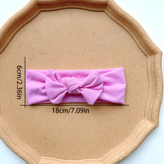 3pcs Plain Bow Hairband Soft Comfortable Headband