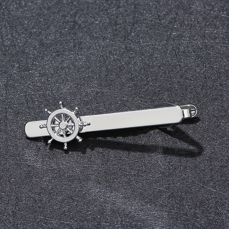 Nautical Boat Rudder Tie Clip for Men