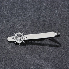 Nautical Boat Rudder Tie Clip for Men
