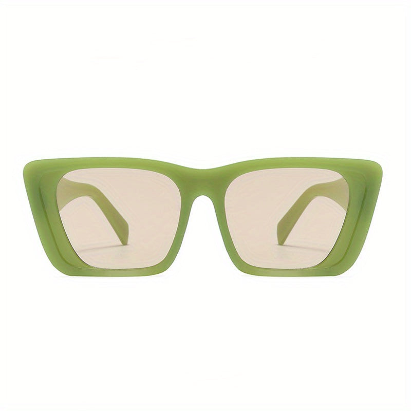 Y2K Jelly Square Sunglasses UV400 Beach Party Shades