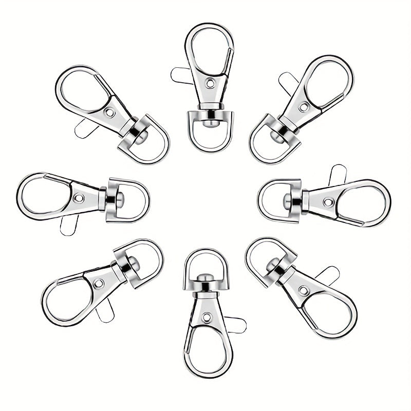 10pcs Lobster Clasps Kit For Keychain Making Metal Buckle Hook Lobster Claw