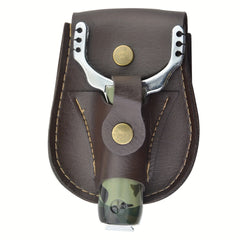 Slingshot Pouch Catapult Steel Ball Ammo Bag PU Leather Waist Pouch