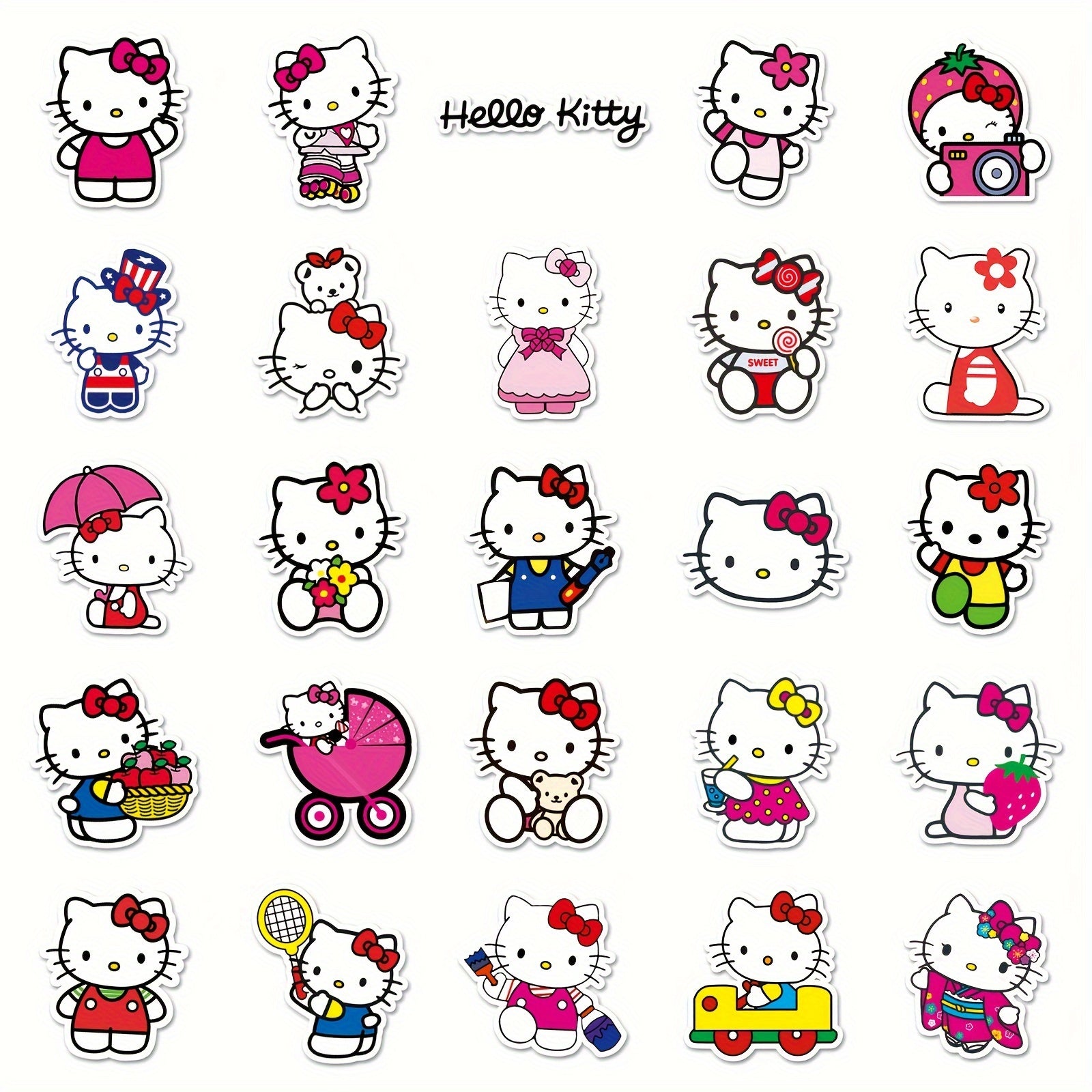 50pcs Anime Cartoon Graffiti Stickers Waterproof for Laptop Motorcycle Car