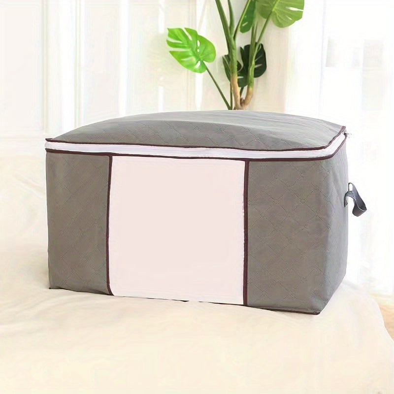 Large Capacity Storage Bag Zipper Dustproof Organizer Foldable Clothes Box