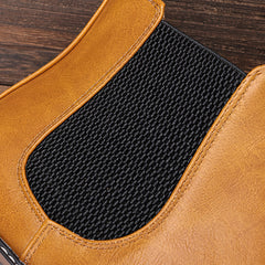 Men's Round Toe Slip On Chelsea Boots