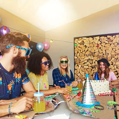 Mosaic Frame Sunglasses UV400 Square Glasses Beach Party Club