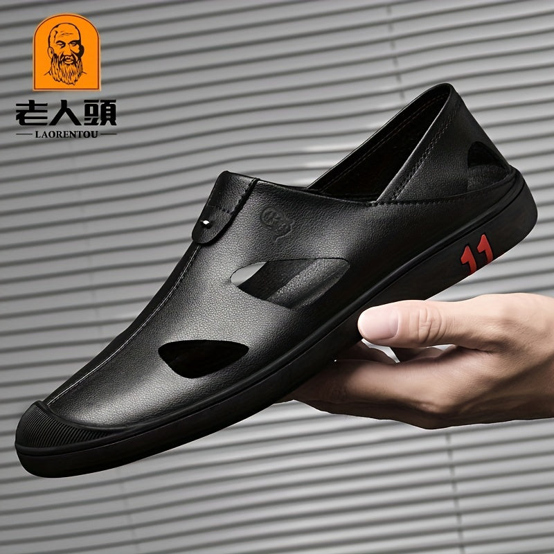Men's Lightweight Hollow Out Slip On Sandals Non Slip Dress Shoes