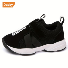 Daclay Girl's Breathable Sneakers Hook & Loop Fastener Non Slip Casual Shoes