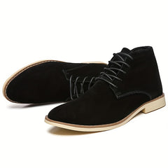 Men's Pointed Toe Lace Up Non Slip Boots