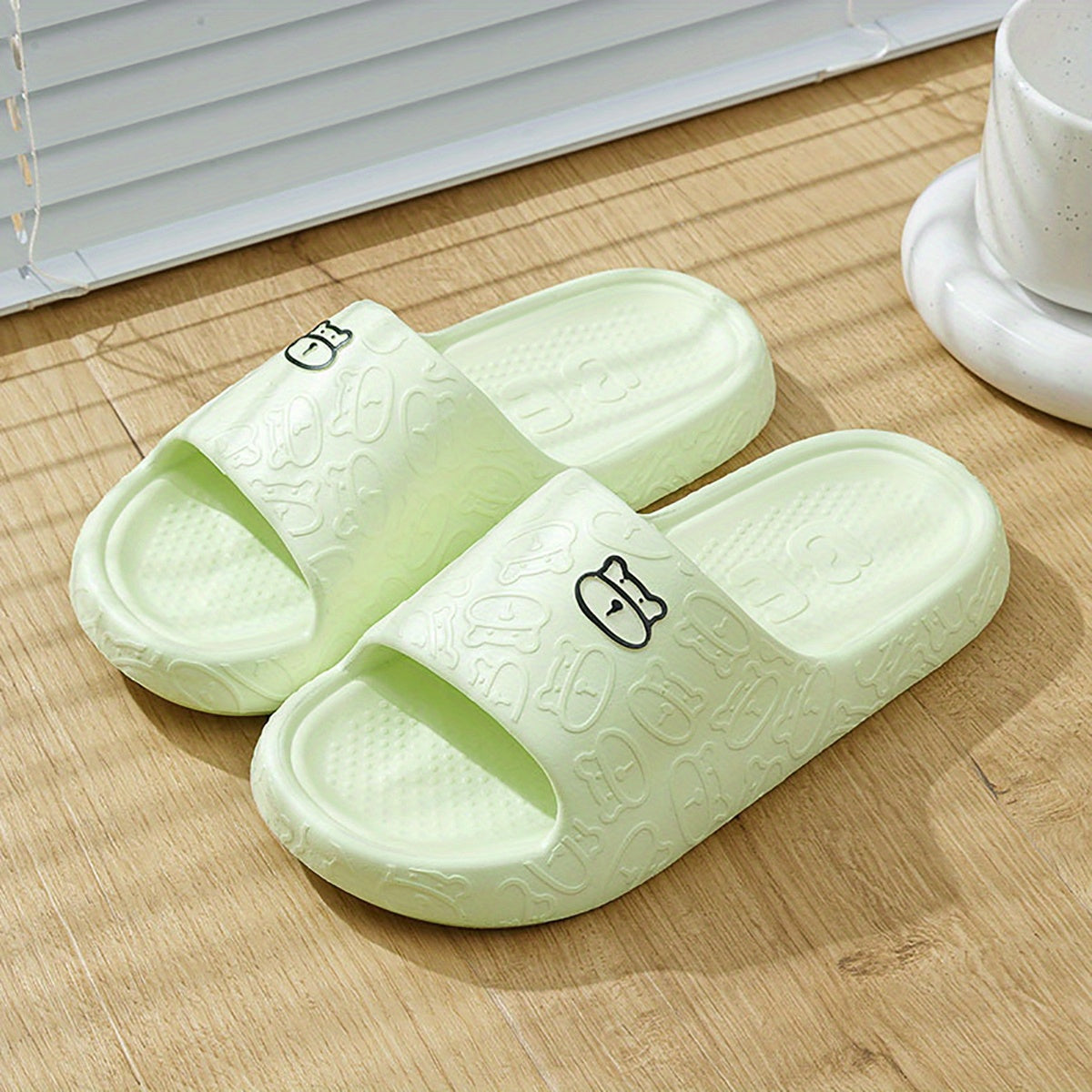 Women's Bear Pillow Slides Soft Indoor Shoes