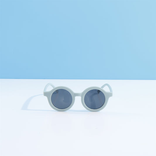 Girls Casual Polarized Sunglasses Vintage Round Frame UV Protection