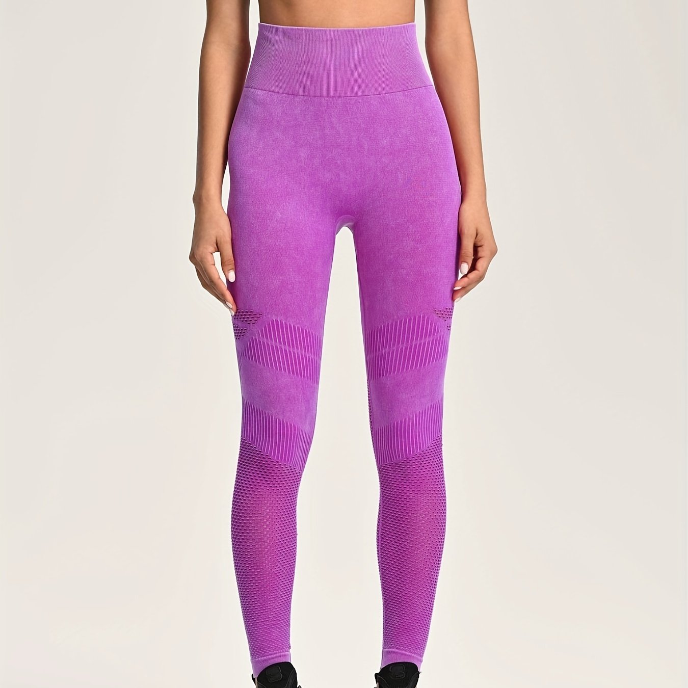Wide Waistband Butt Lifting Yoga Pants Tummy Control Leggings